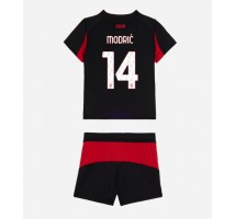 AC Milan Luka Modric #14 Koszulka Podstawowa dzieci 2025-26 Krótki Rękaw (+ krótkie spodenki)